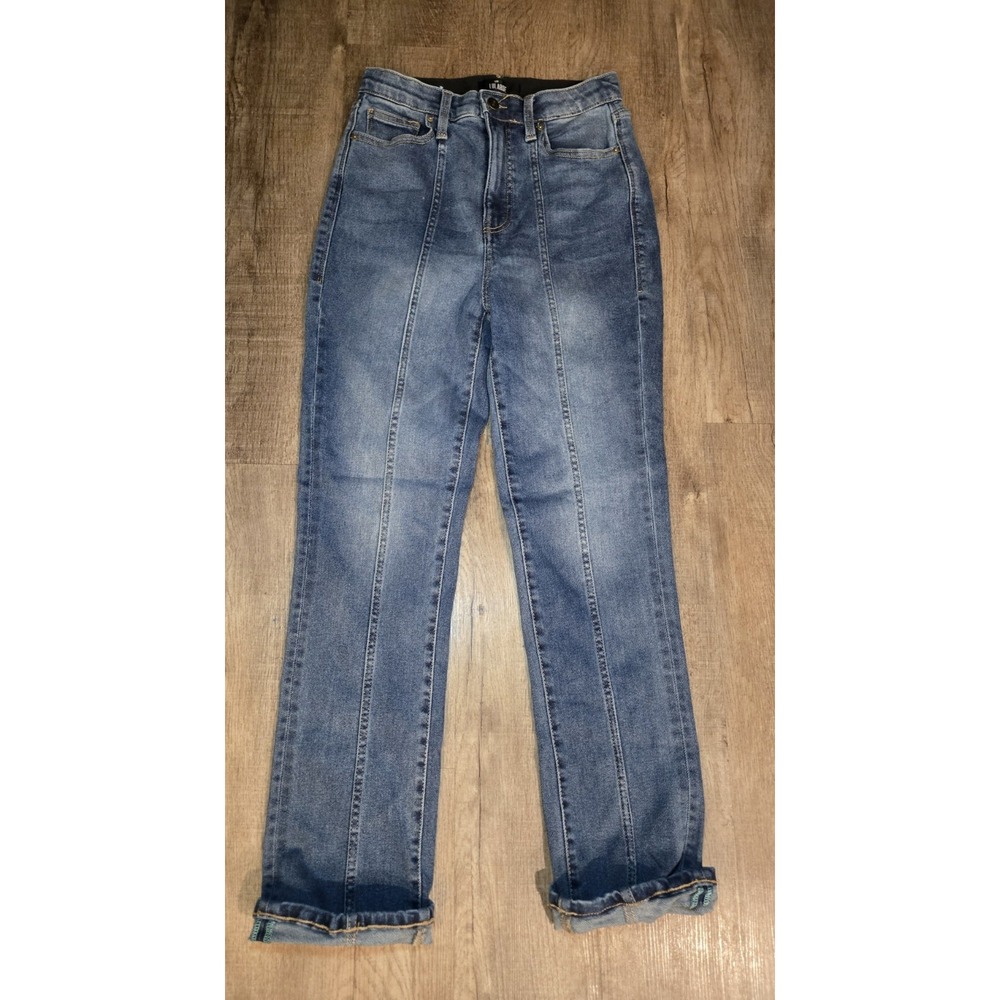 Lularoe Pinstripe Front Straight Leg Jeans Size 26